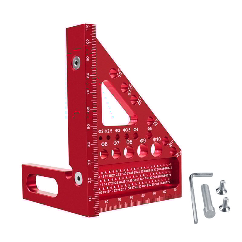 3D Multi-Purpose Carpenter's Triangle Square