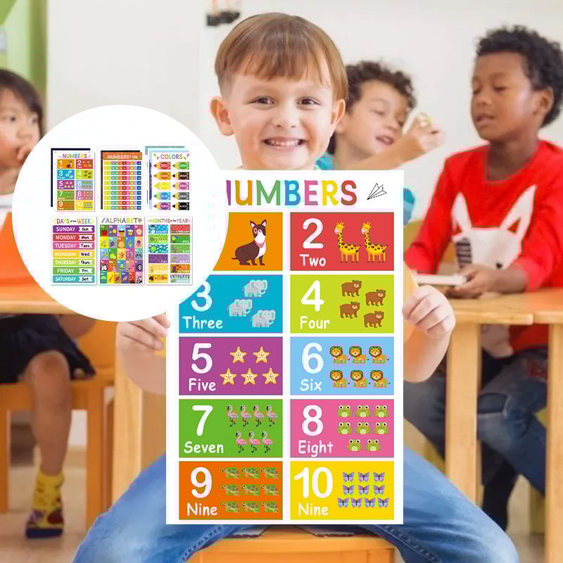 Colorful Educational Posters(16 PCS/SET )