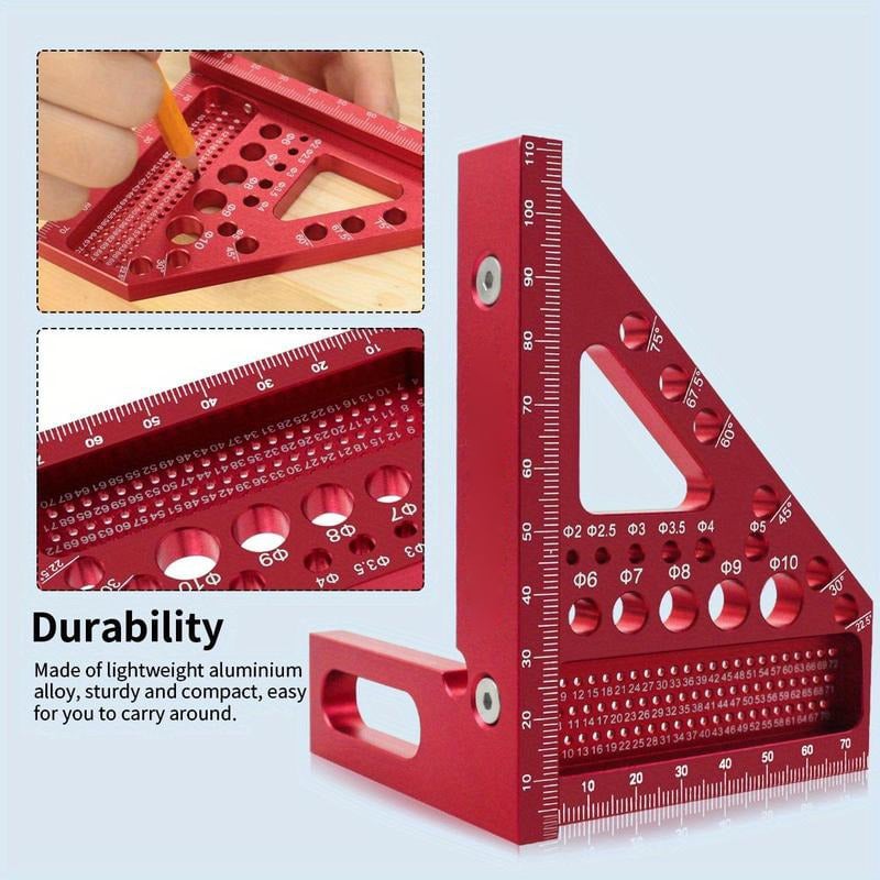 3D Multi-Purpose Carpenter's Triangle Square