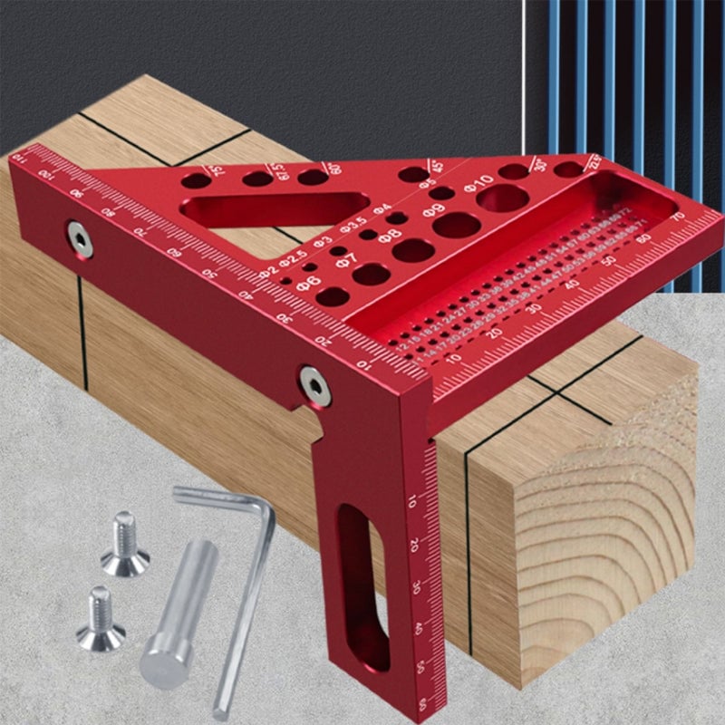 3D Multi-Purpose Carpenter's Triangle Square