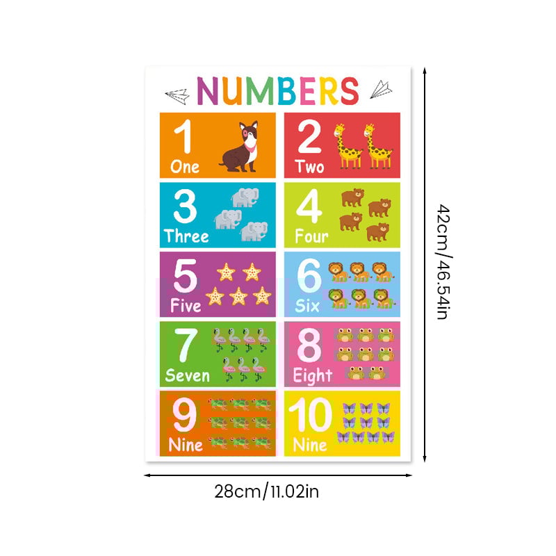Colorful Educational Posters(16 PCS/SET )