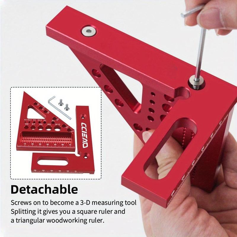 3D Multi-Purpose Carpenter's Triangle Square