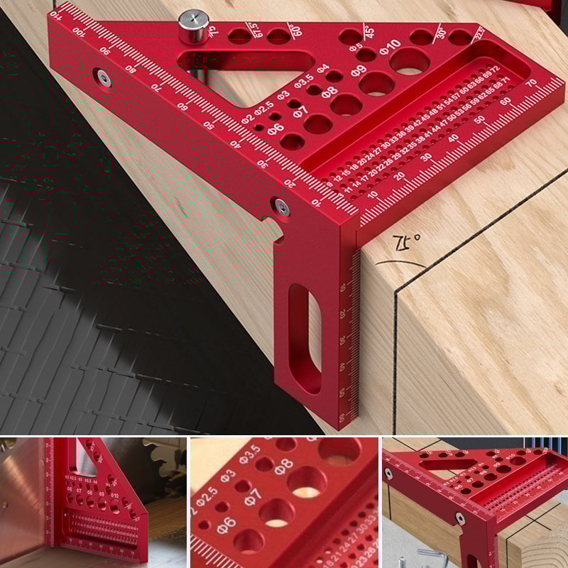 3D Multi-Purpose Carpenter's Triangle Square