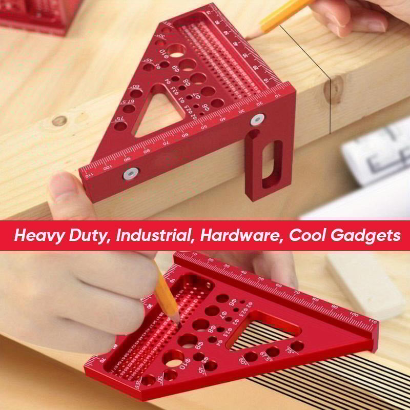 3D Multi-Purpose Carpenter's Triangle Square