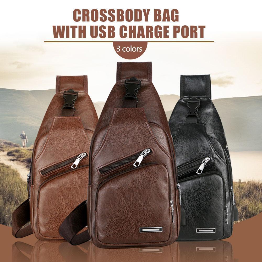 Crossbody Bag With USB Charge Port