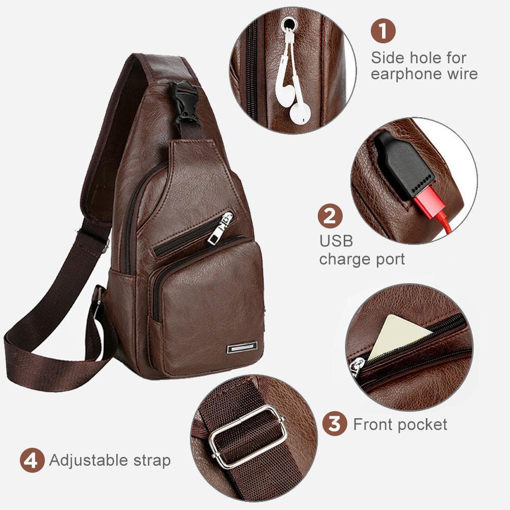 Crossbody Bag With USB Charge Port