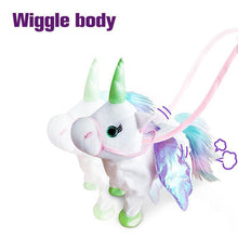 Load image into Gallery viewer, WALKING & SINGING UNICORN PLUSH TOY
