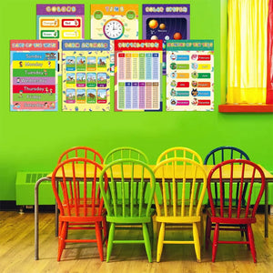 Colorful Educational Posters（16 PCS/SET ）