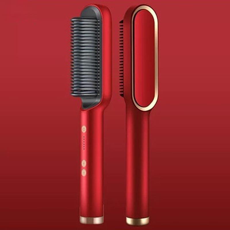 Negative Ion Hair Straightener Brush Multifunctional Straightening Comb