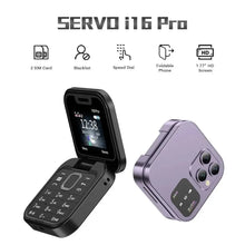 Load image into Gallery viewer, 2024 New Mini Flip Mobile Phone 2 SIM Card Small Display Foldable Cell Phone