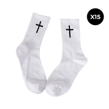 Load image into Gallery viewer, Cross Black And White Socks