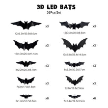 Load image into Gallery viewer, 3D Bat Design LED Decoration