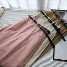 Load image into Gallery viewer, Solid Color A-Line Half-Body Skirt