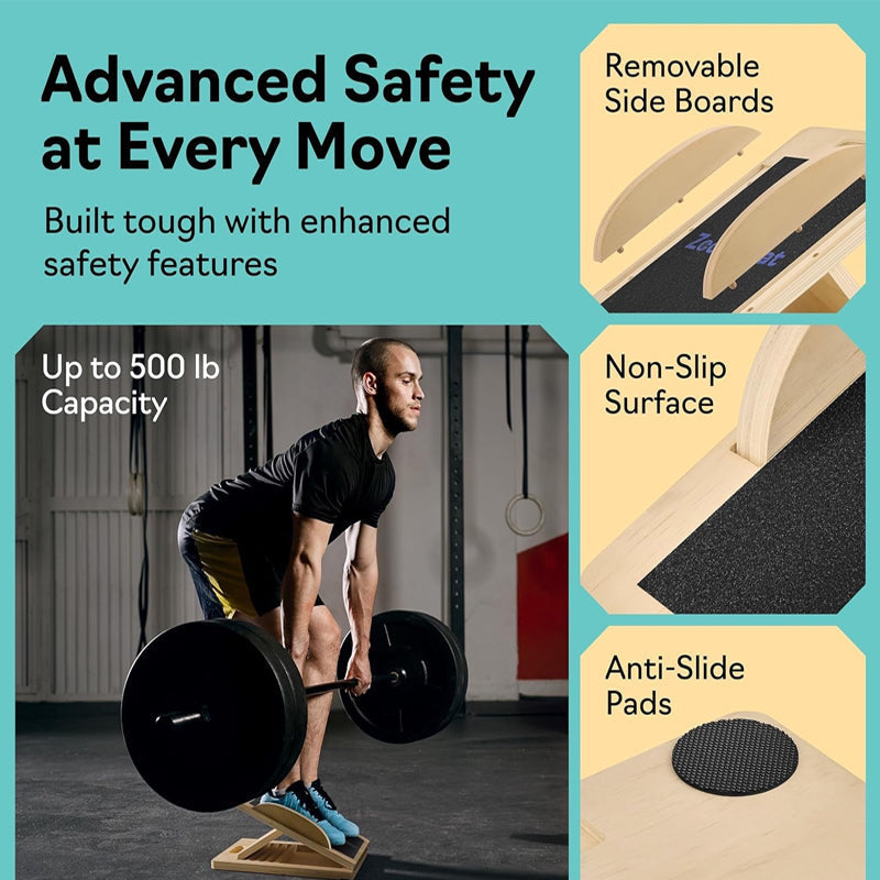 Sakerplus 6-Angle Slant Board & Balance Board