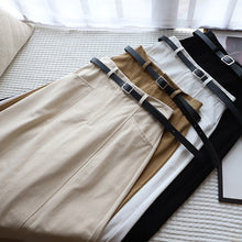 Load image into Gallery viewer, Solid Color A-Line Half-Body Skirt