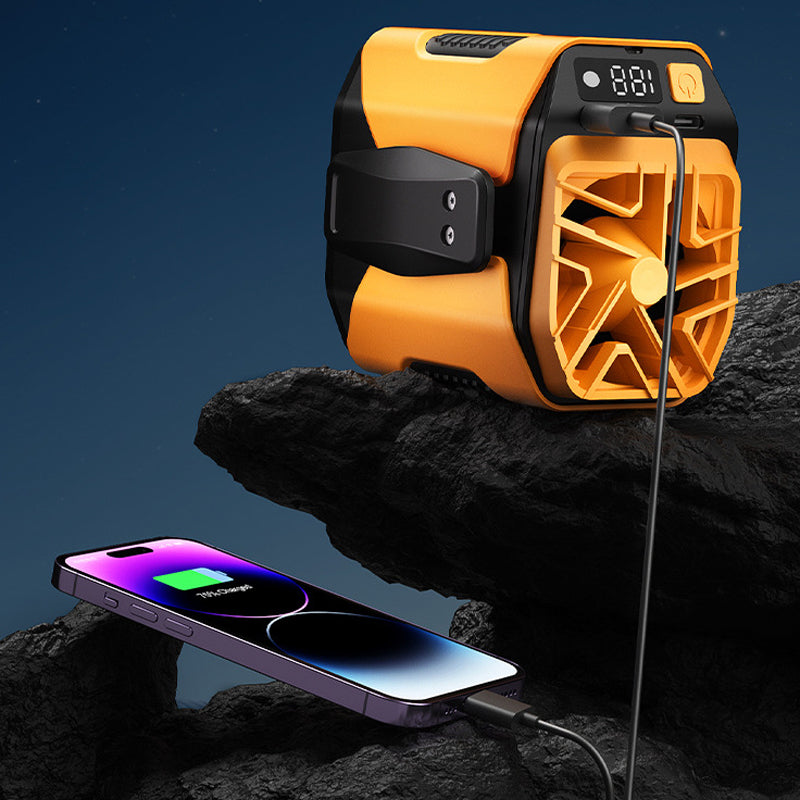 Outdoor digital display waist fan