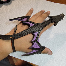 Load image into Gallery viewer, Leather Hand Dragon Cuff