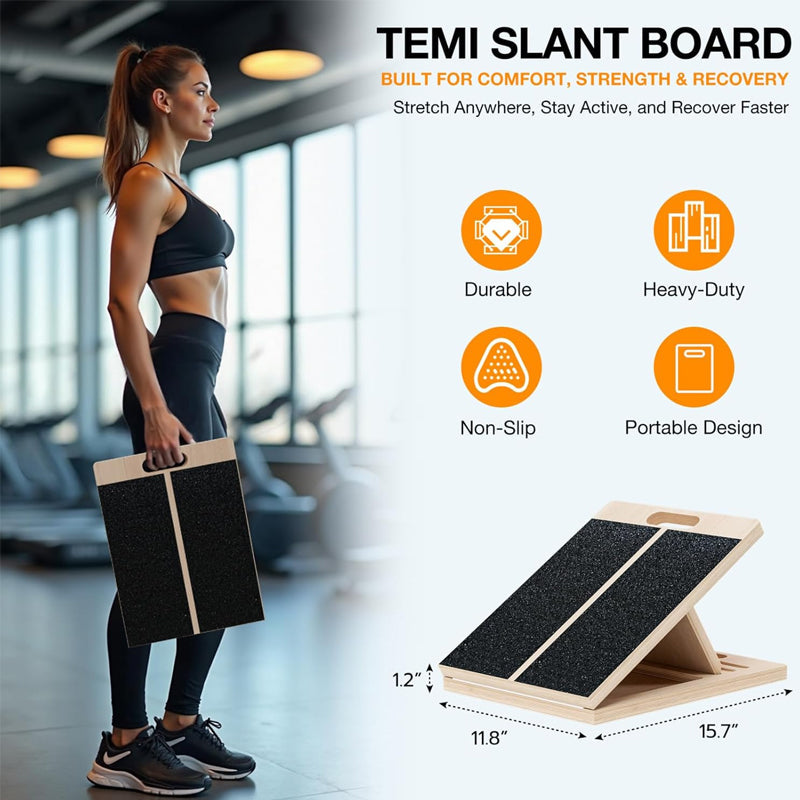 Sakerplus 6-Angle Slant Board & Balance Board