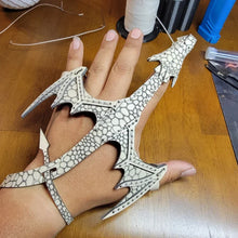Load image into Gallery viewer, Leather Hand Dragon Cuff