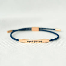 Load image into Gallery viewer, UNF♥CK YOURSELF TUBE BRACELET