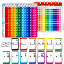 Load image into Gallery viewer, Math Flash Cards and Pop Fidget Chart