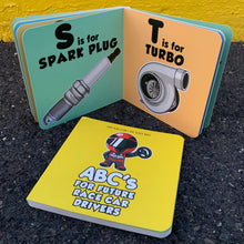 Load image into Gallery viewer, ABC Book For Future Race Car Driver