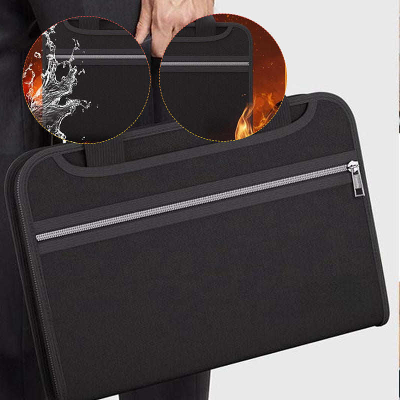 Fire Proof File Folder Large Capacity A4 Fireproof File Folder with Handle – sunnygo