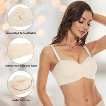 Load image into Gallery viewer, Detachable Full Support Non-Slip Convertible Bandeau Bra