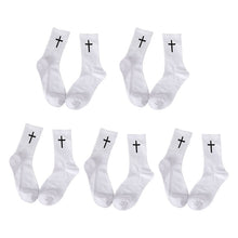 Load image into Gallery viewer, Cross Black And White Socks