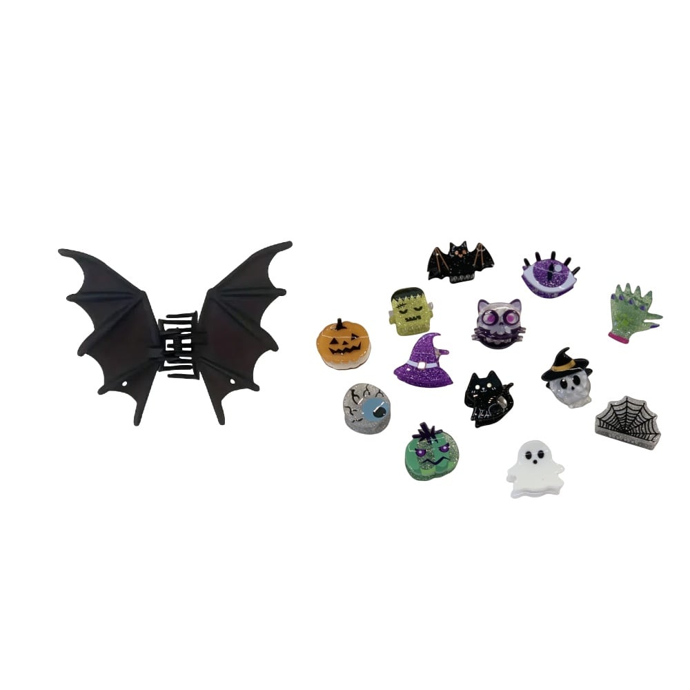 Matte Black Bat Hair Claw
