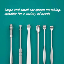 Load image into Gallery viewer, 6 Counts Set Stainless Steel Spiral Ear Massage Cleaning Tool