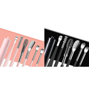 6 Counts Set Stainless Steel Spiral Ear Massage Cleaning Tool