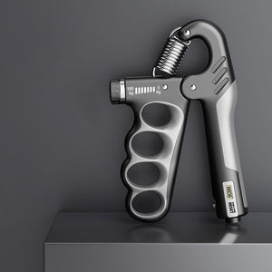 Adjustable electronic counting strength grip