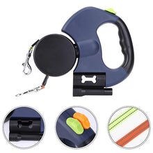 Load image into Gallery viewer, Pet automatic double leash