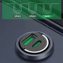 Load image into Gallery viewer, Metal Pull-Ring Invisible Fast Car Charger
