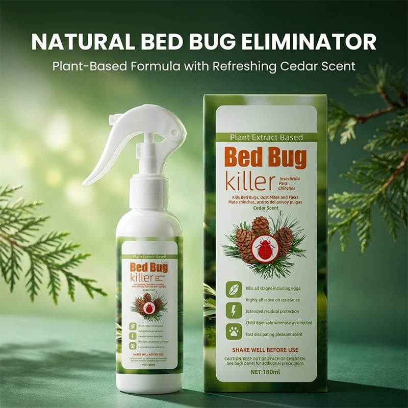 Plant-Powered Bed Bug and Mite Eliminator Spray