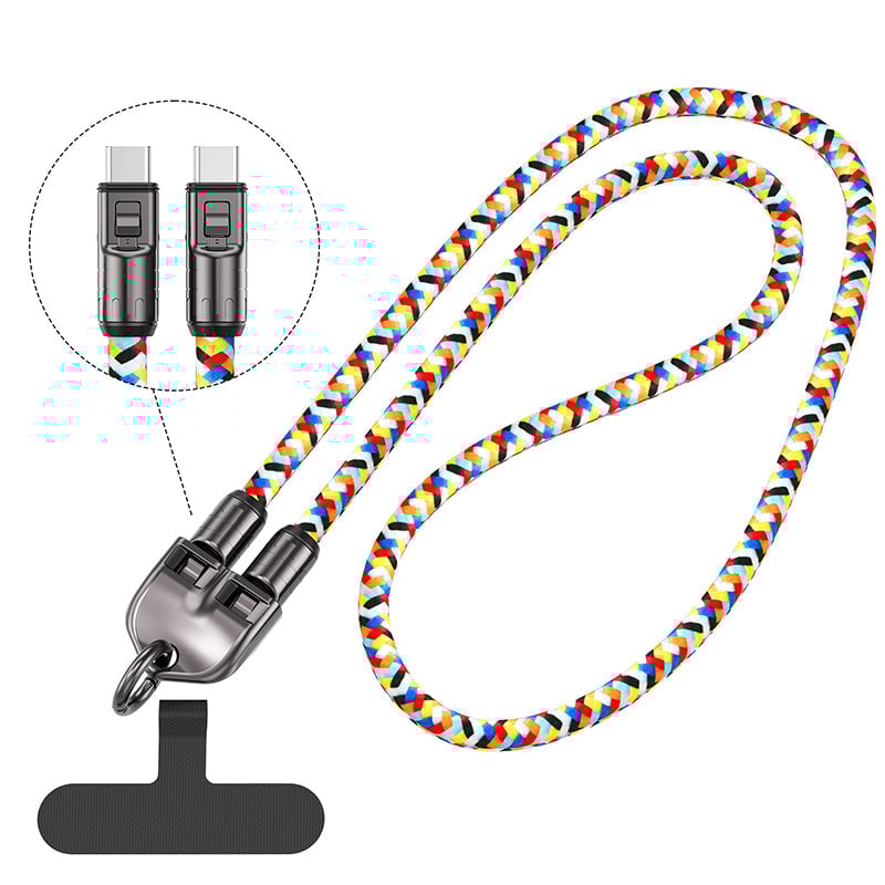 2-in-1 Fast Charging Data Cable ＆ Phone Lanyard