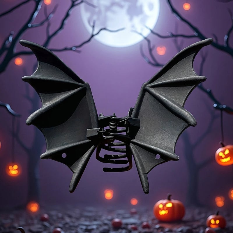 Matte Black Bat Hair Claw