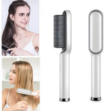 Load image into Gallery viewer, Negative Ion Hair Straightener Brush Multifunctional Straightening Comb