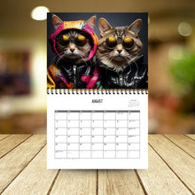 Load image into Gallery viewer, 2025 Stylish Cats Calendar/Gift For Cat Lover