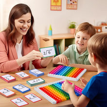 Load image into Gallery viewer, Math Flash Cards and Pop Fidget Chart