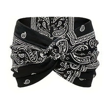 Load image into Gallery viewer, Printed cross yoga headband