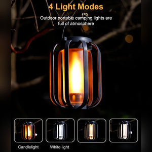 Solar lantern outdoor light with 4 Modes
