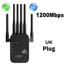 Load image into Gallery viewer, Upgraded 6-Antenna WiFi Extender 1200Mbps