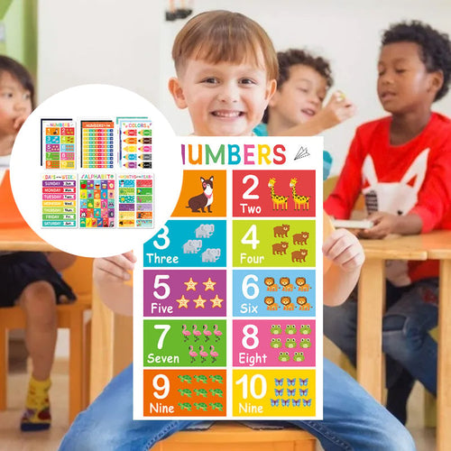 Colorful Educational Posters（16 PCS/SET ）