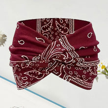 Load image into Gallery viewer, Printed cross yoga headband