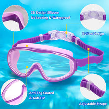 Load image into Gallery viewer, High Definition Waterproof Anti-fog Large Frame Swimming Goggles