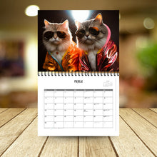 Load image into Gallery viewer, 2025 Stylish Cats Calendar/Gift For Cat Lover