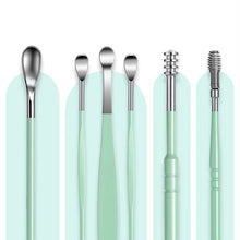 Load image into Gallery viewer, 6 Counts Set Stainless Steel Spiral Ear Massage Cleaning Tool