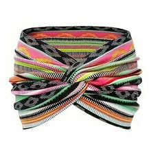 Load image into Gallery viewer, Printed cross yoga headband